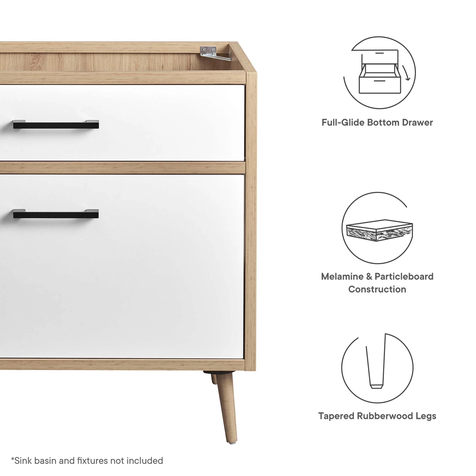 Maverick 36" Bathroom Vanity Cabinet - Image 2
