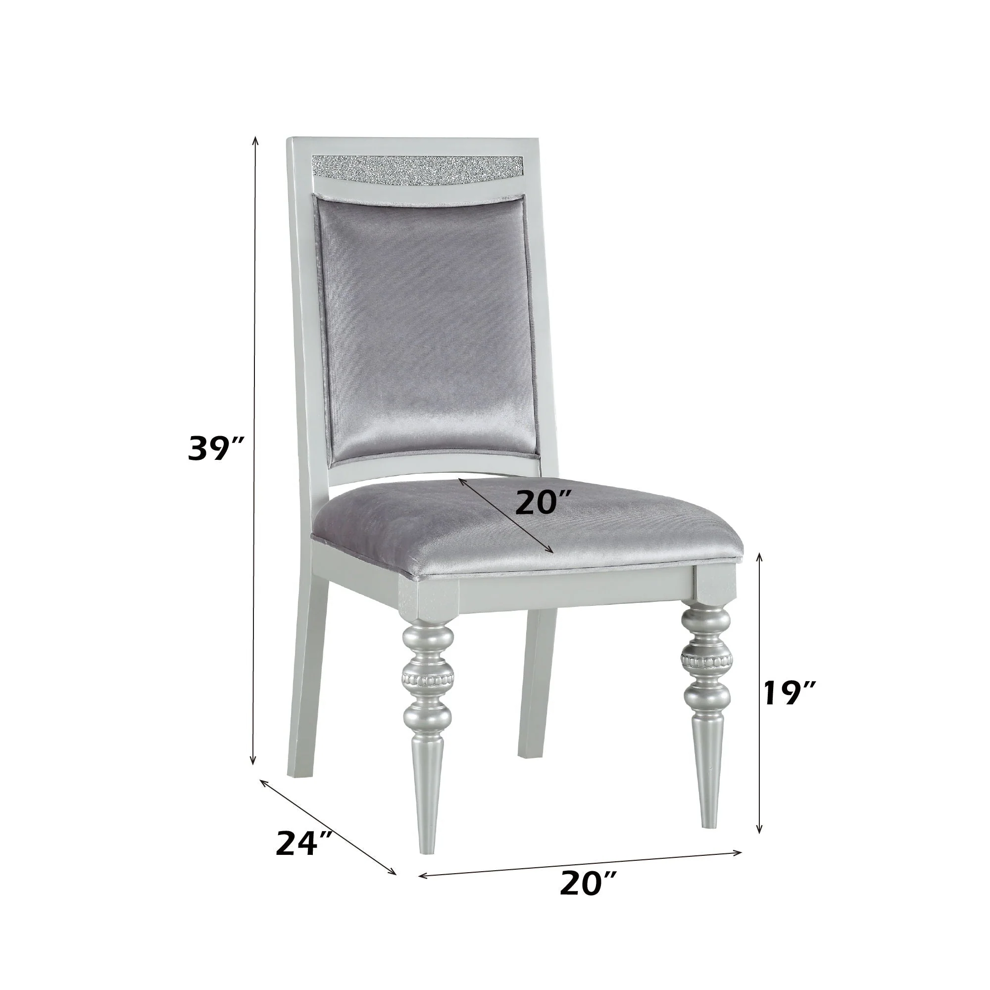 Maverick - Side Chair (Set of 2) - Silver - Image 4