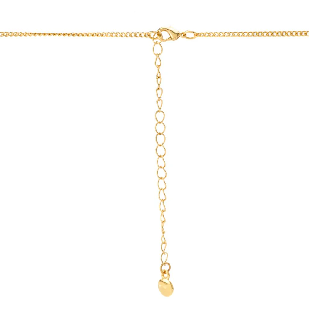 MAYAMAR 24K Gold Plated Polished Moon & Stars 18"+3.5" Necklace - Image 2