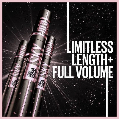 Maybelline Lash Sensational Sky High Lengthening Mascara Washable Cosmic Black 0.24 fl oz - Imperfect Box - Image 4