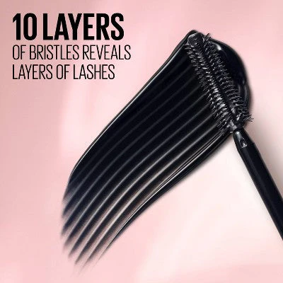 Maybelline Lash Waterproof Sensational Lengthening Mascara Blackest Black 0.32 fl oz - Imperfect Box - Image 5