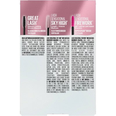Maybelline Mini Mascara Holiday Gift Set with Great Lash 3pc - Imperfect Box - Image 2