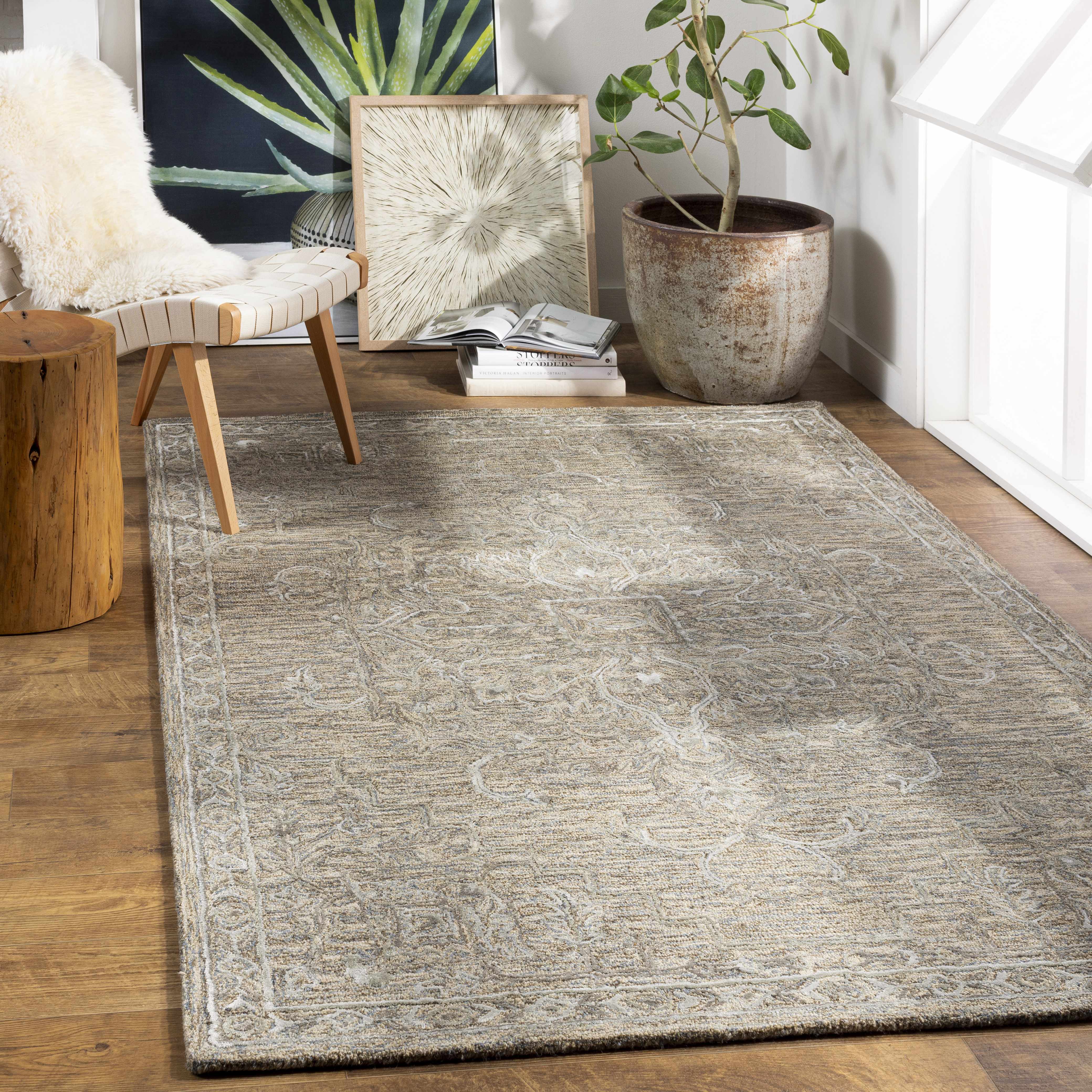 Maysville Wool & Faux Silk Rug - Image 2
