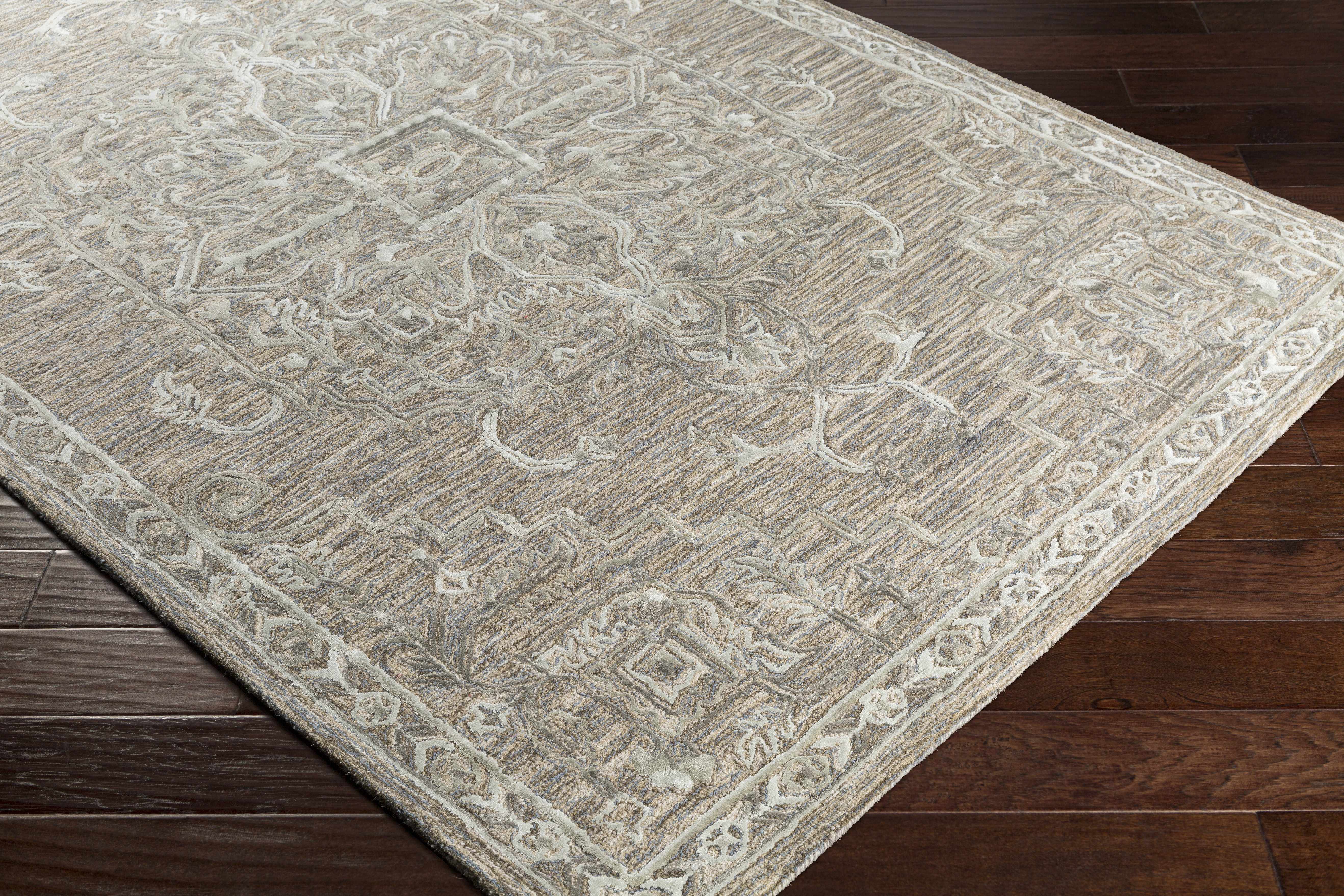 Maysville Wool & Faux Silk Rug - Image 4