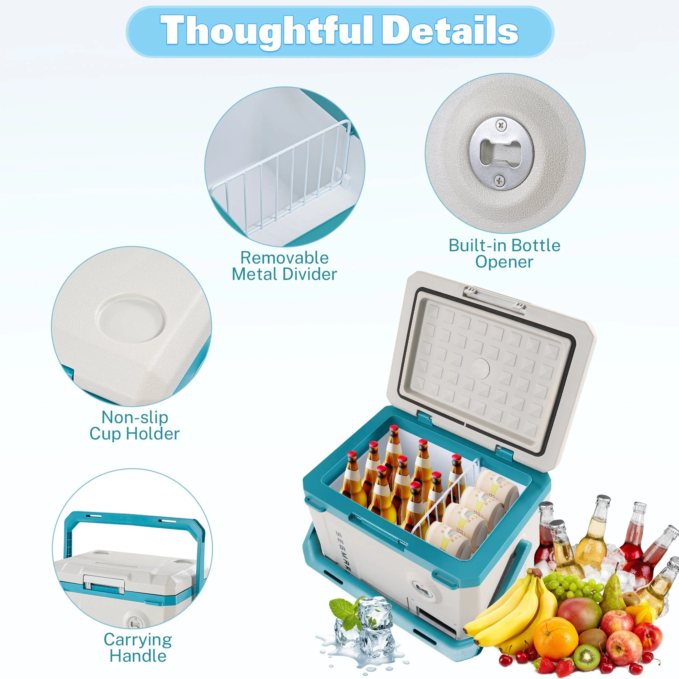 MC20 Portable Car Fridge (45W 19L) for Camping - Image 3