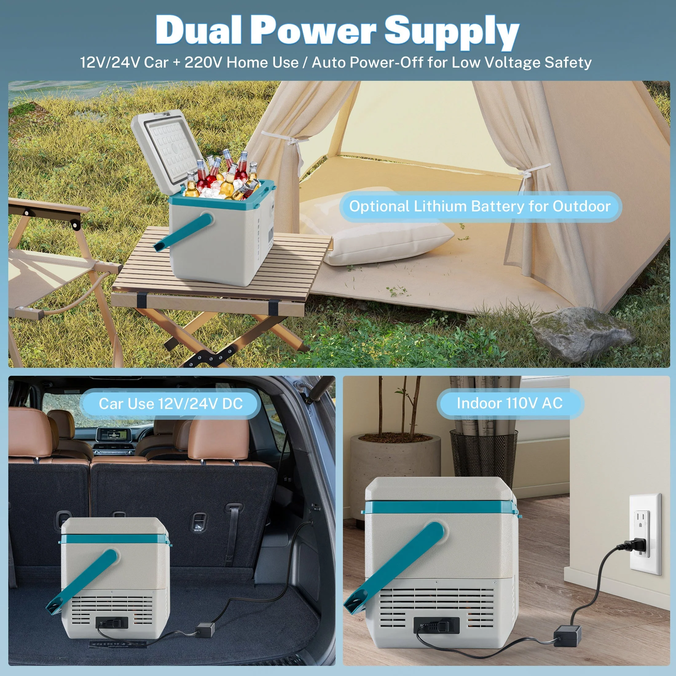 MC20 Portable Car Fridge (45W 19L) for Camping - Image 5