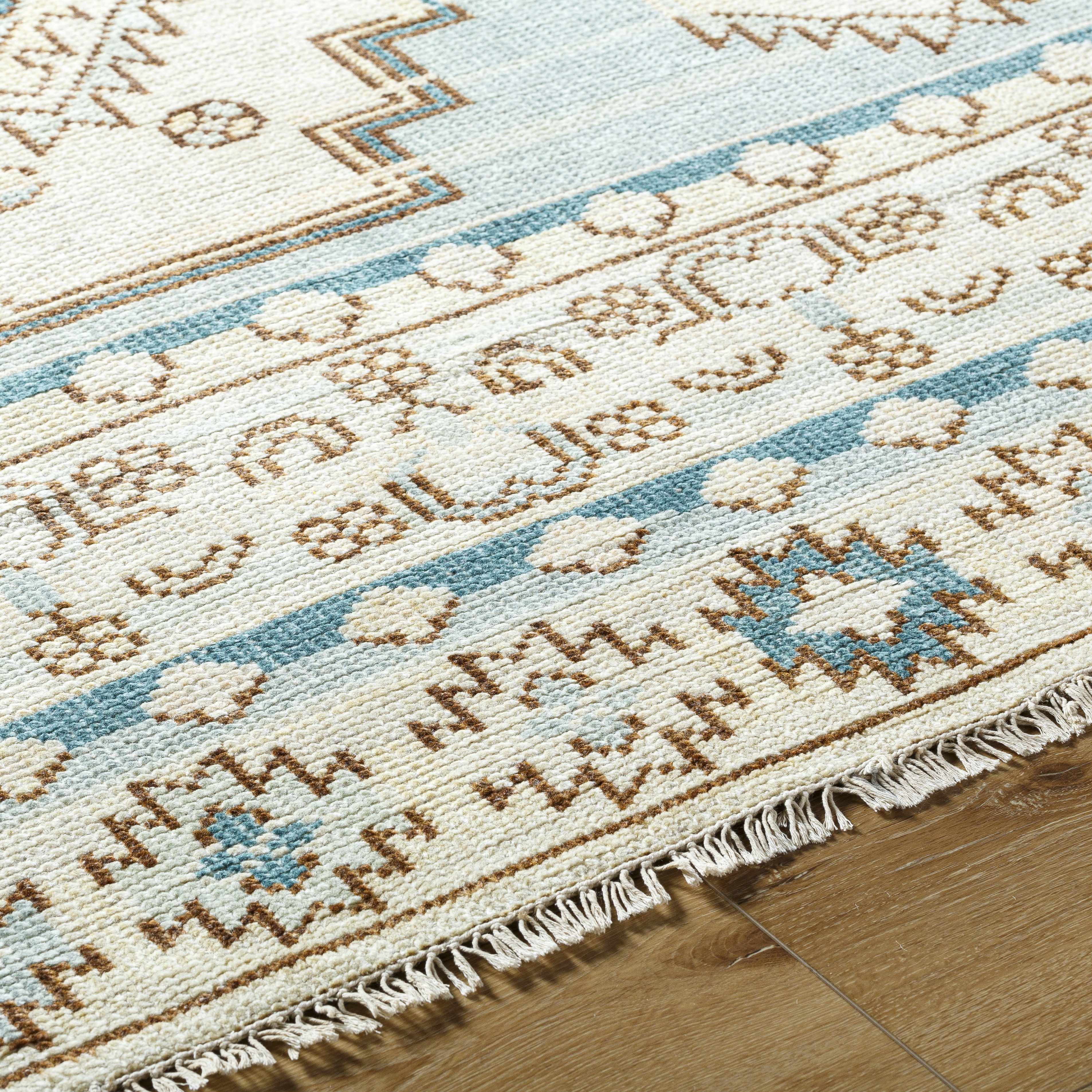 McColl Hand Knotted Wool Blend Rug - Clearance - Image 10