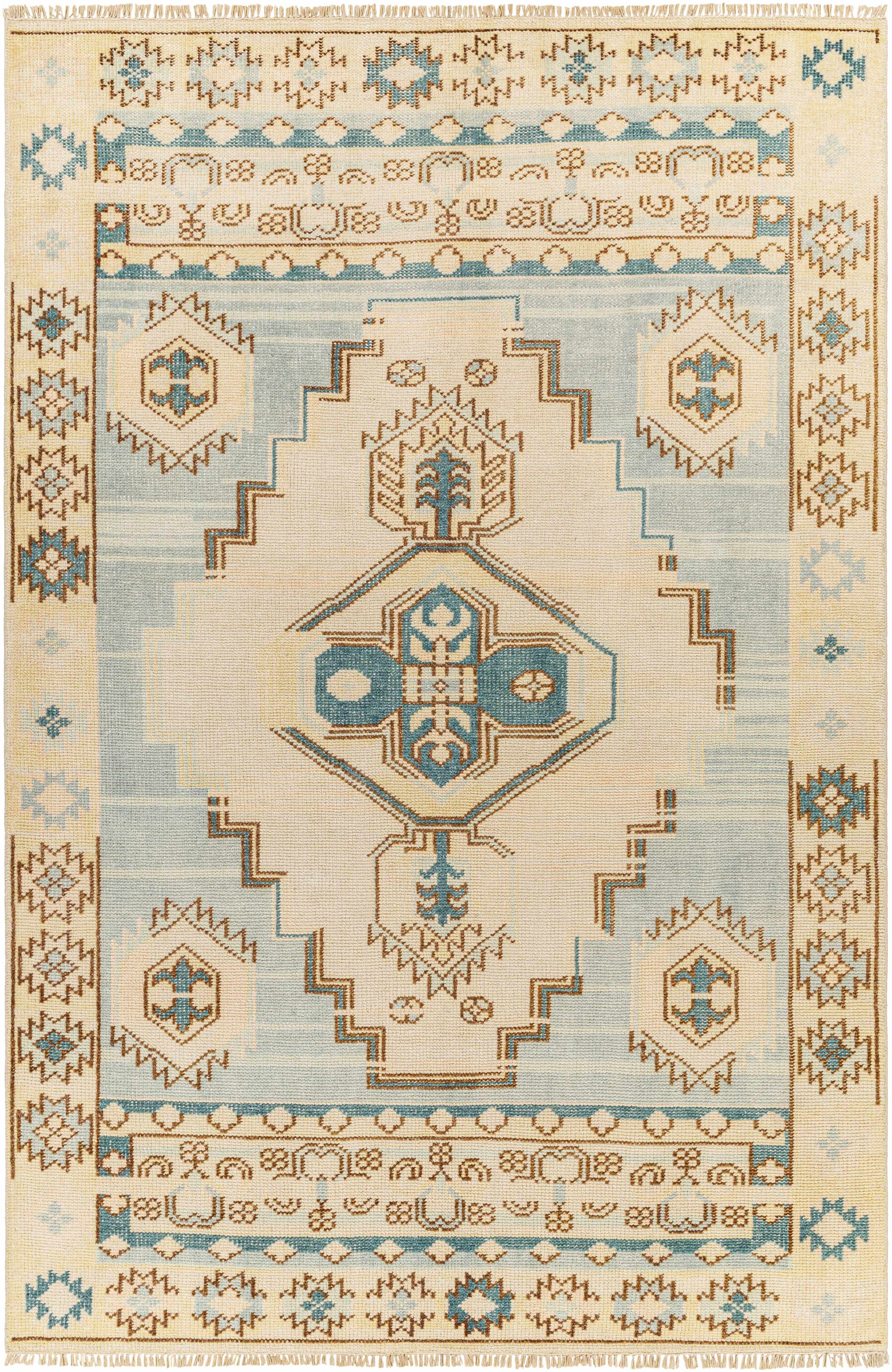 McColl Hand Knotted Wool Blend Rug - Clearance - Image 6