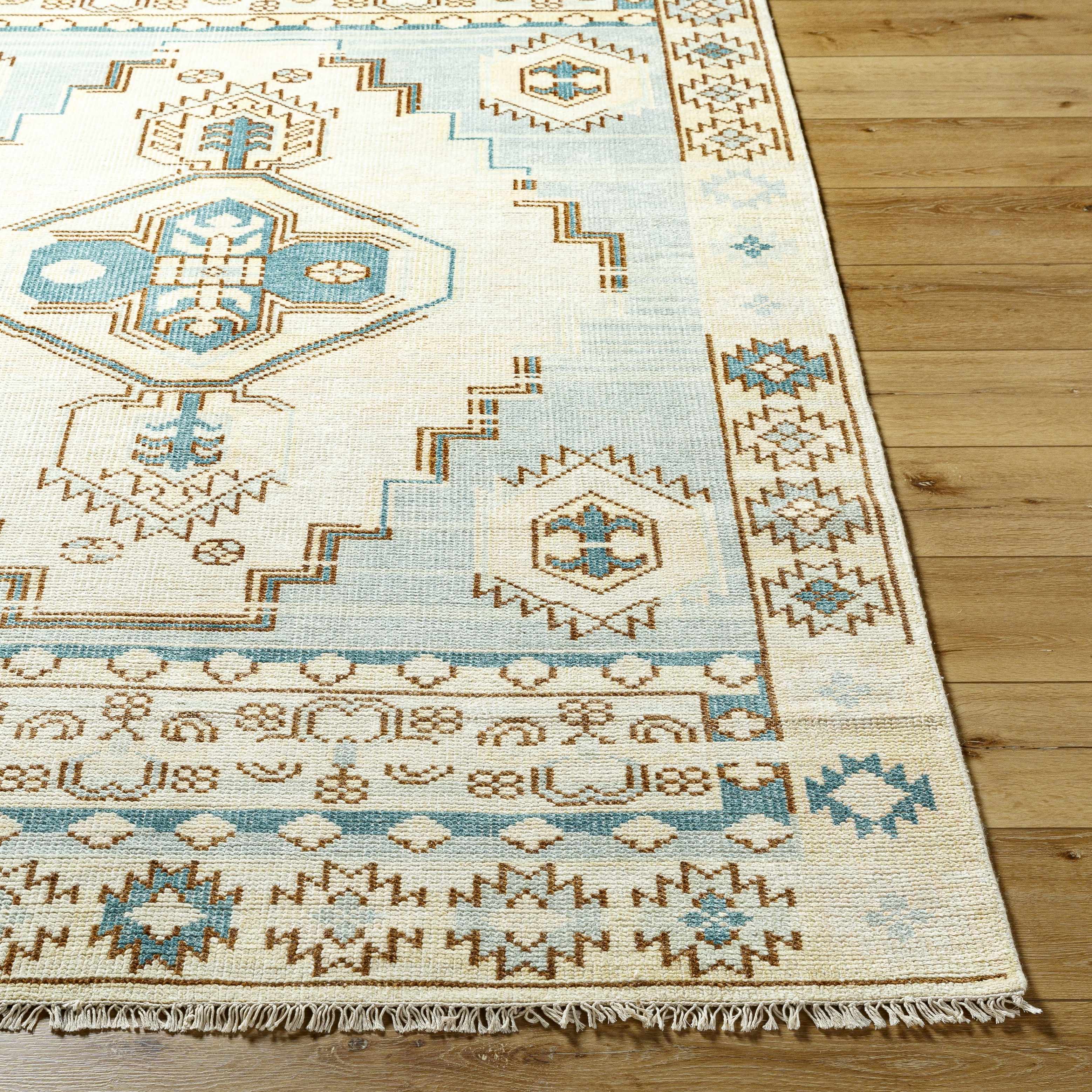 McColl Hand Knotted Wool Blend Rug - Clearance - Image 7