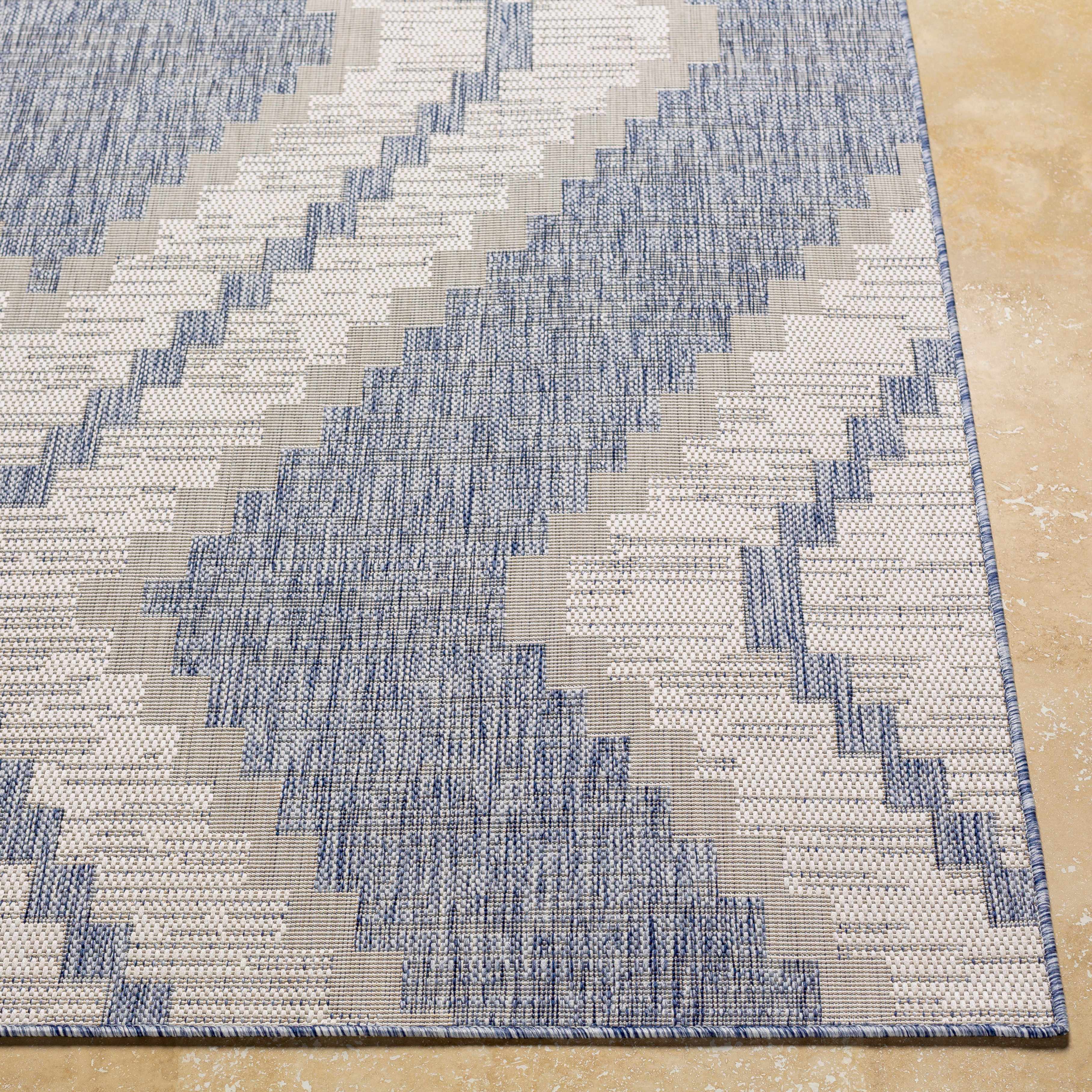 McCrory Pale Blue Flat Rug - Image 3