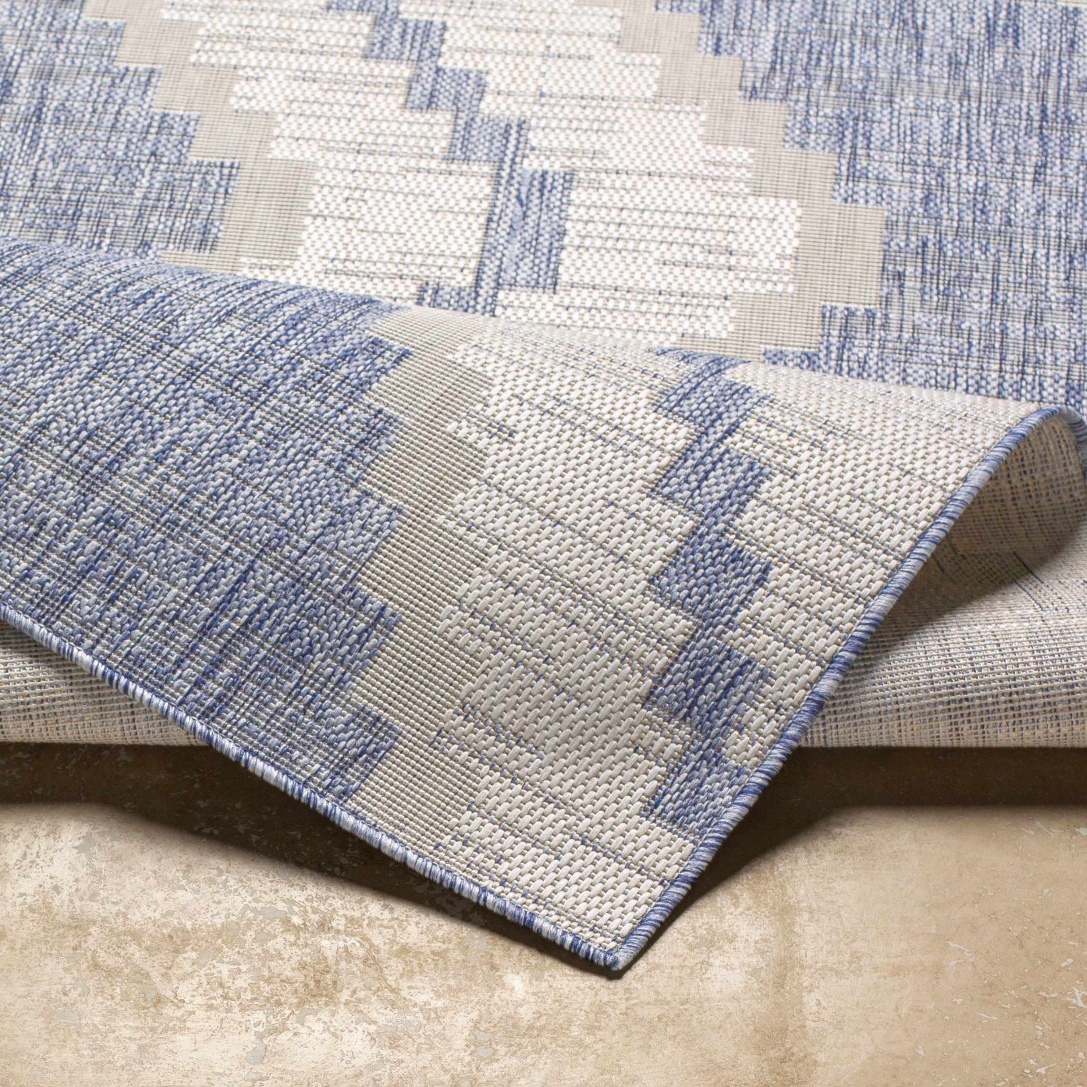 McCrory Pale Blue Flat Rug - Image 4