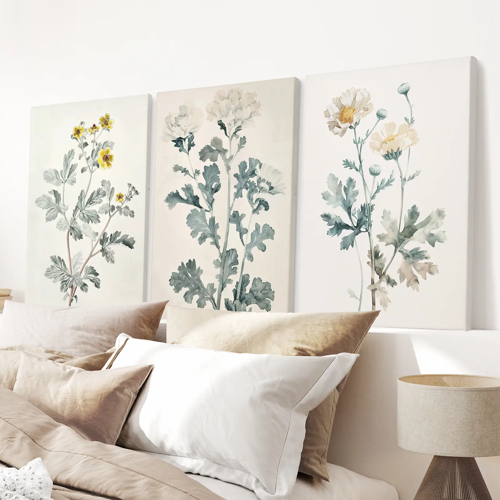 Meadow Flower Watercolor Wall Art Poster Set - Image 3
