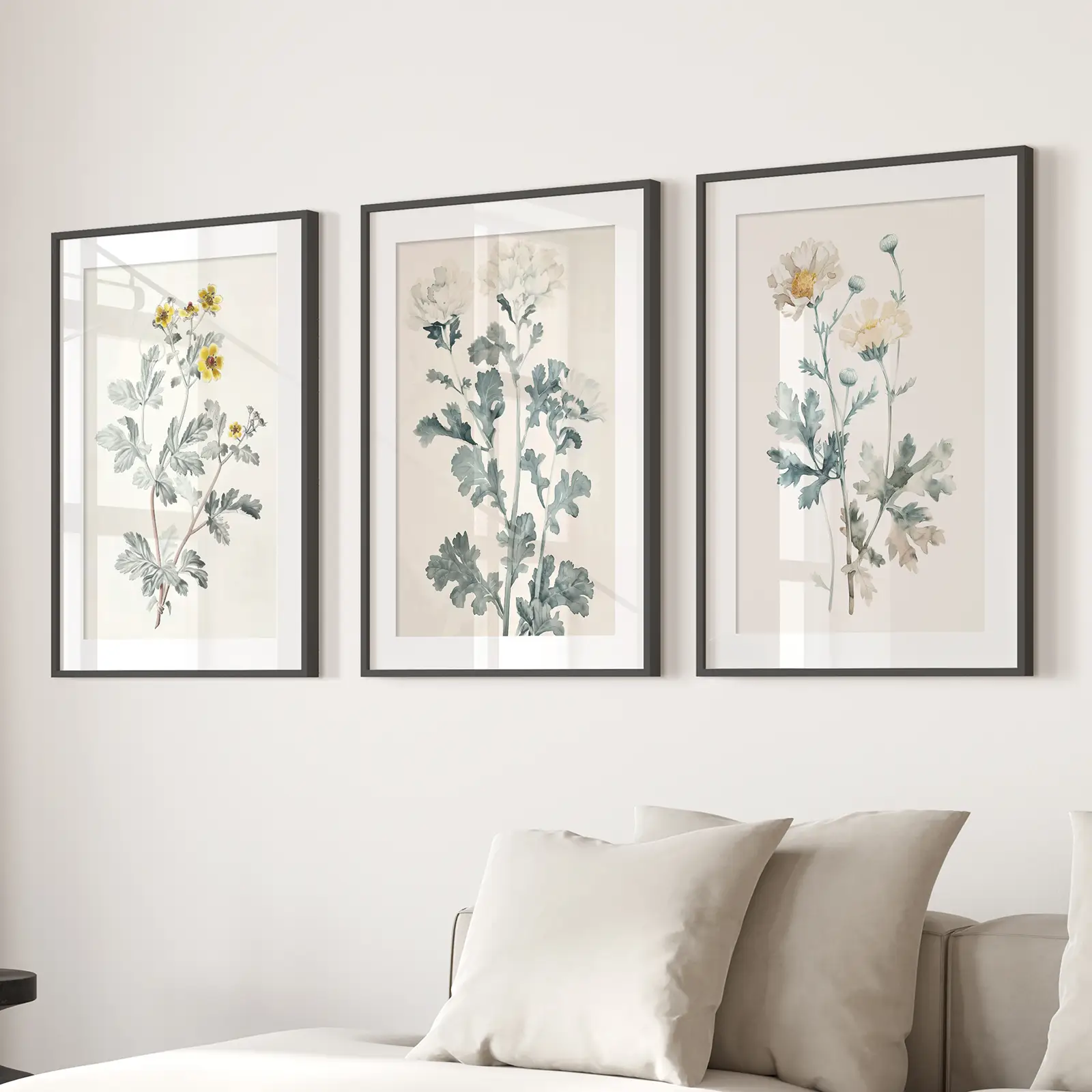 Meadow Flower Watercolor Wall Art Poster Set - Image 4