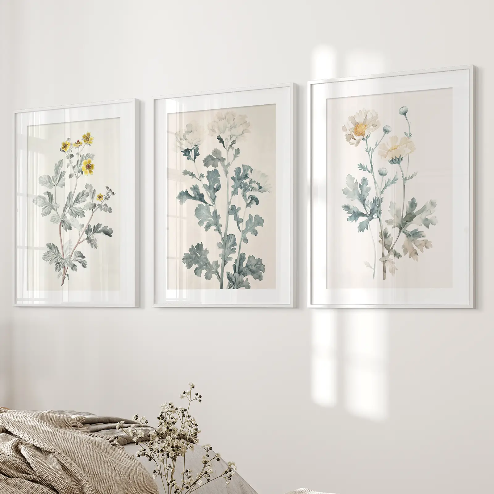 Meadow Flower Watercolor Wall Art Poster Set - Image 6
