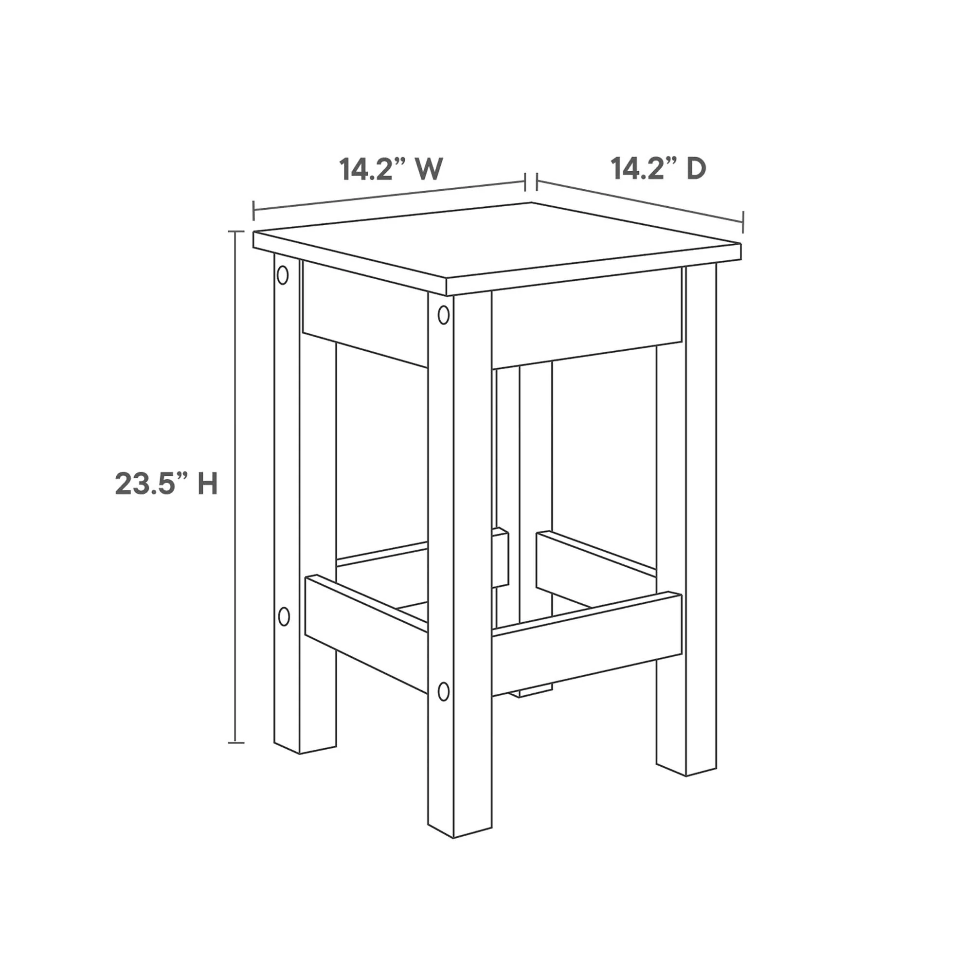Meadowbrook 3-Piece Kitchen Island and Stool Set - Image 4