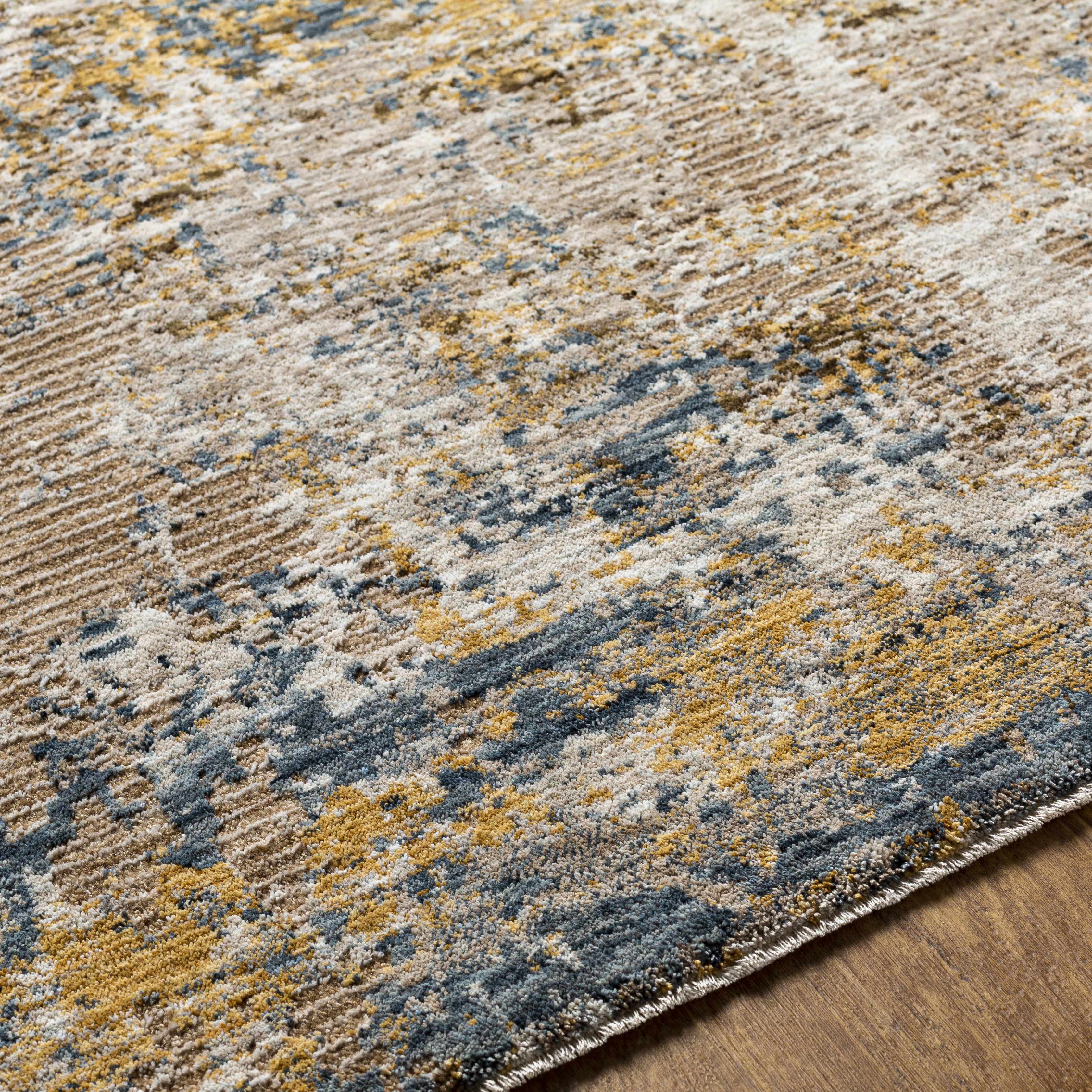 Meads Abstract Mustard Luxe Rug - Image 10