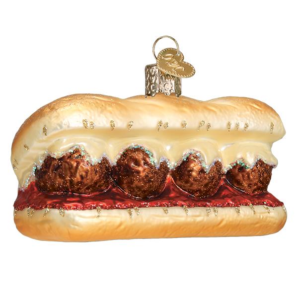 Meatball Sandwich Christmas Ornament - Image 3
