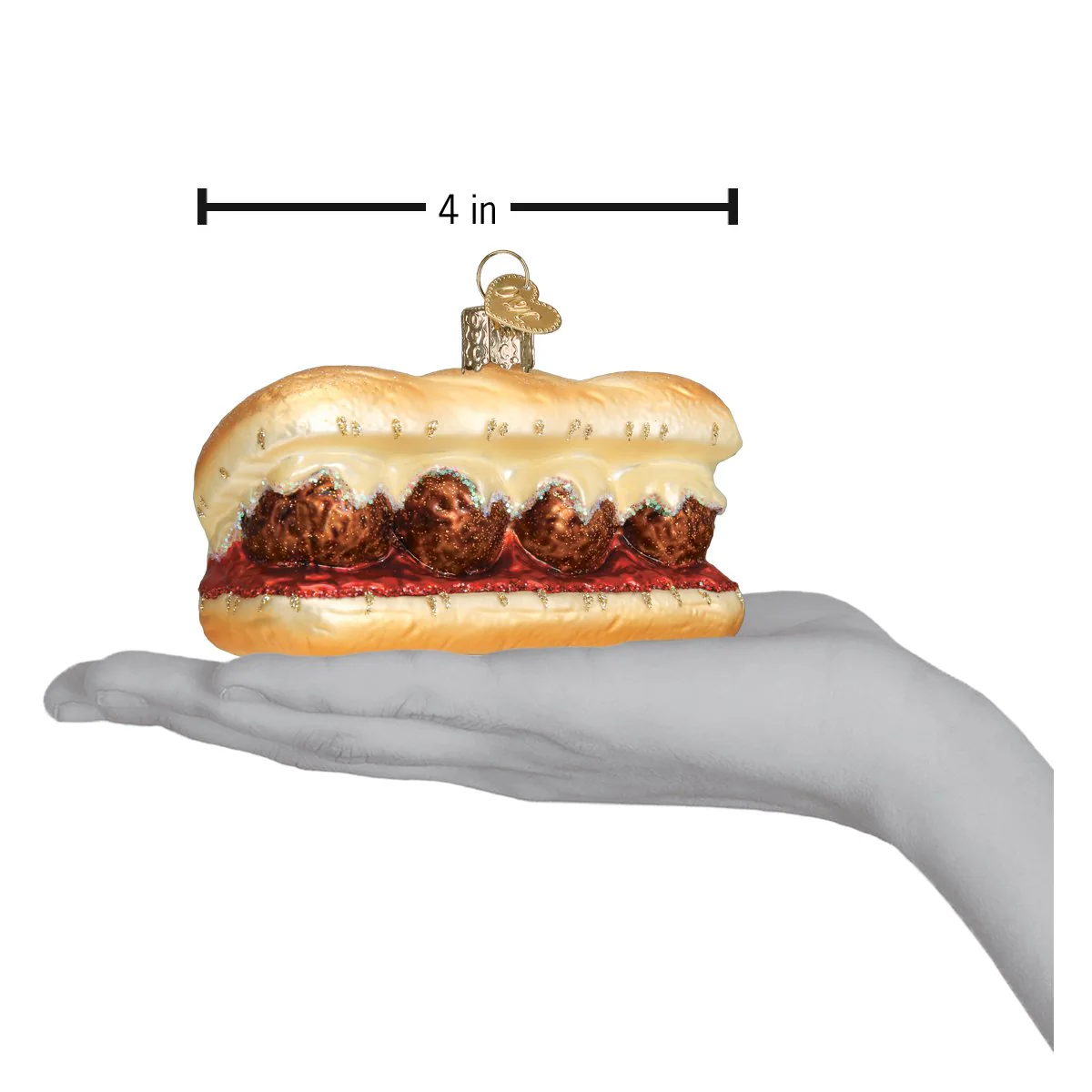 Meatball Sandwich Christmas Ornament - Image 6