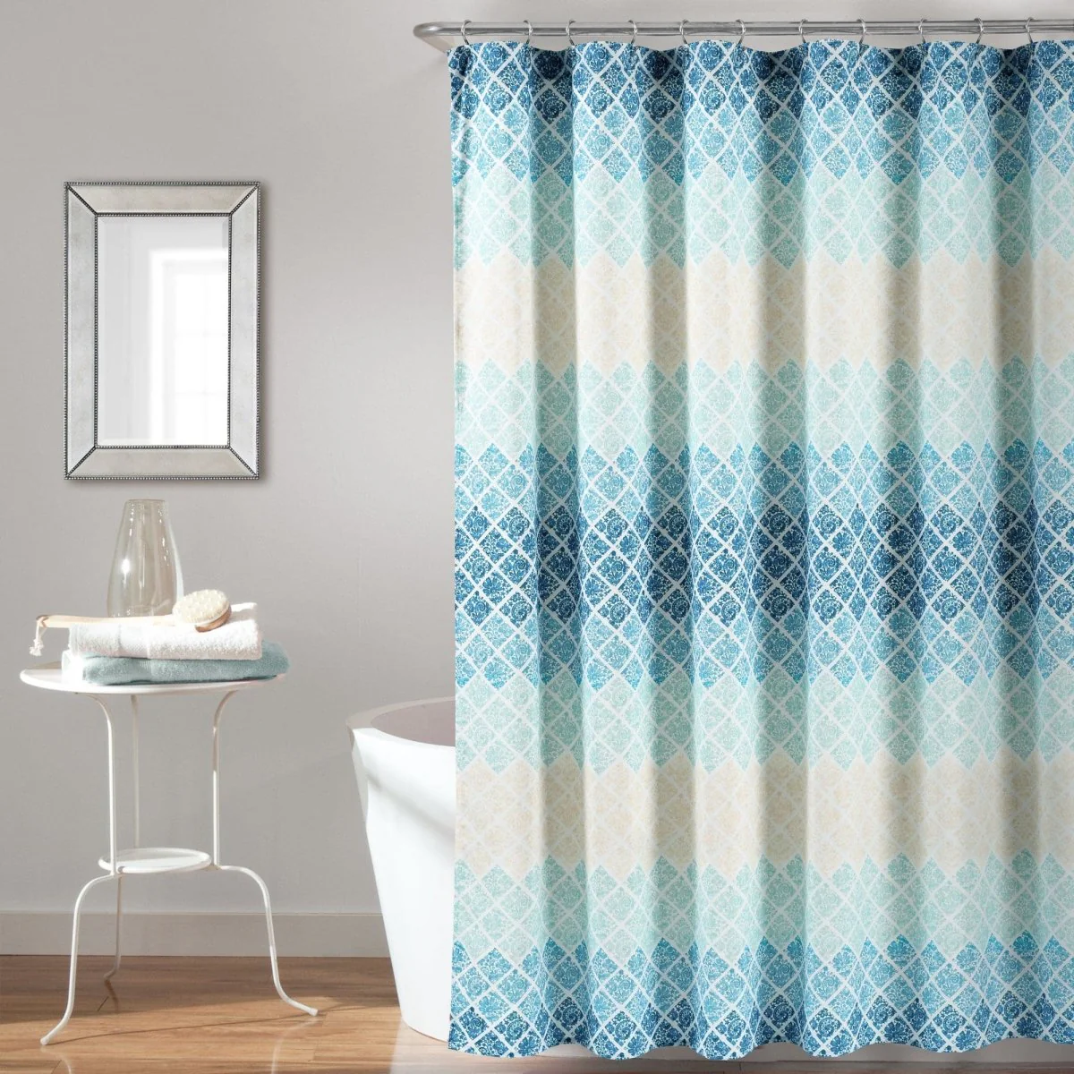 Medallion Ombre Shower Curtain - Image 3