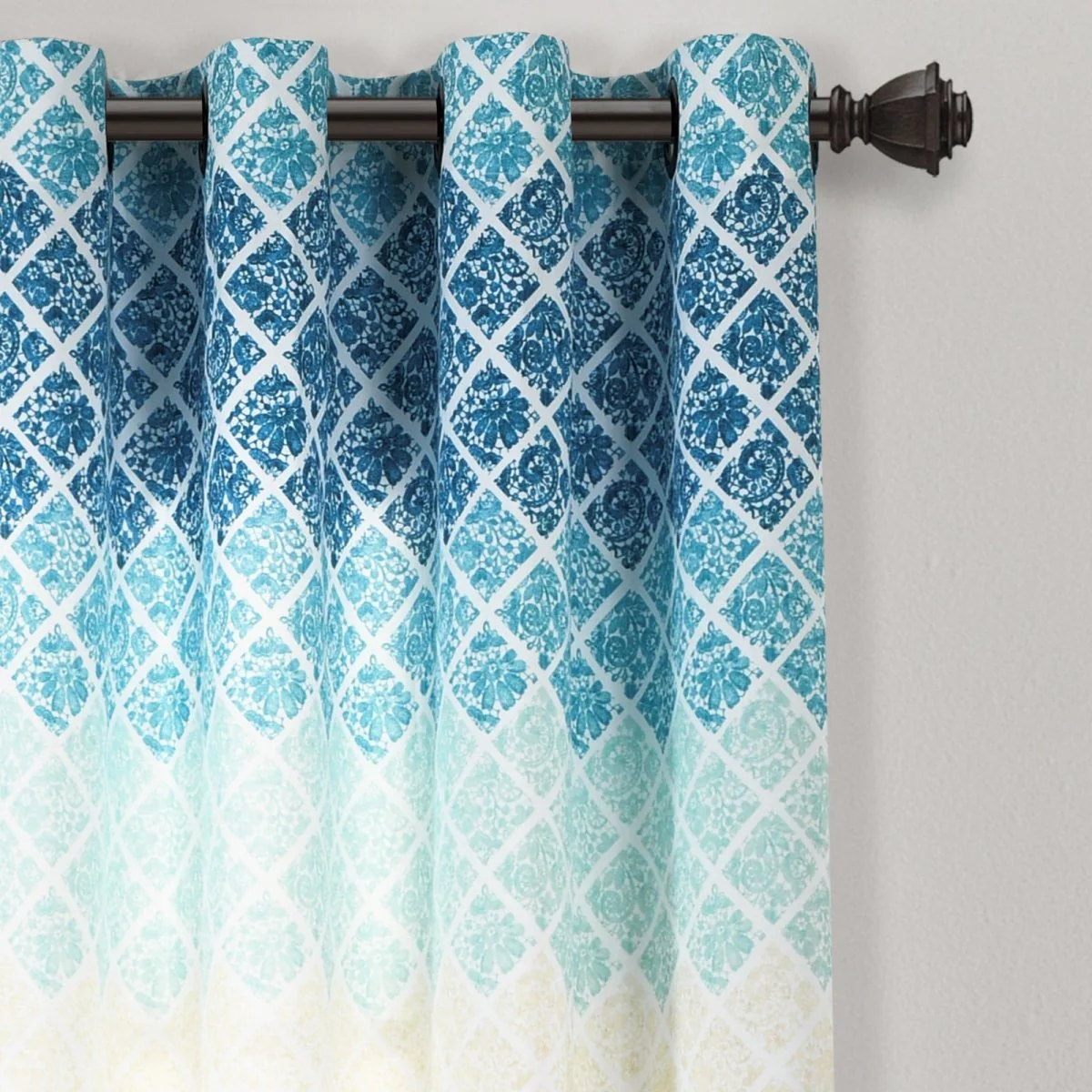 Medallion Ombre Window Curtain Panel Set - Image 7