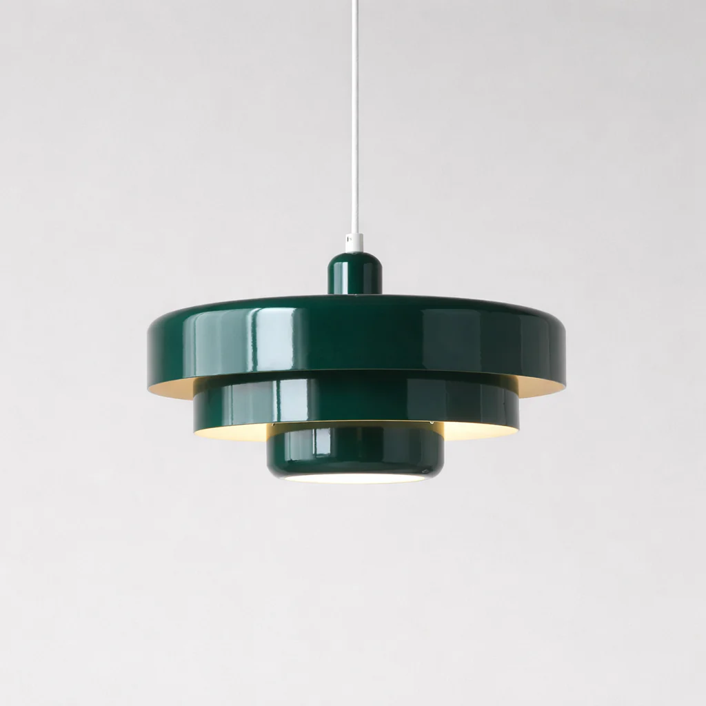 Medieval Danish Chandelier Multicolor Retro Pendant Light Orange Ceiling Lamp - Image 11
