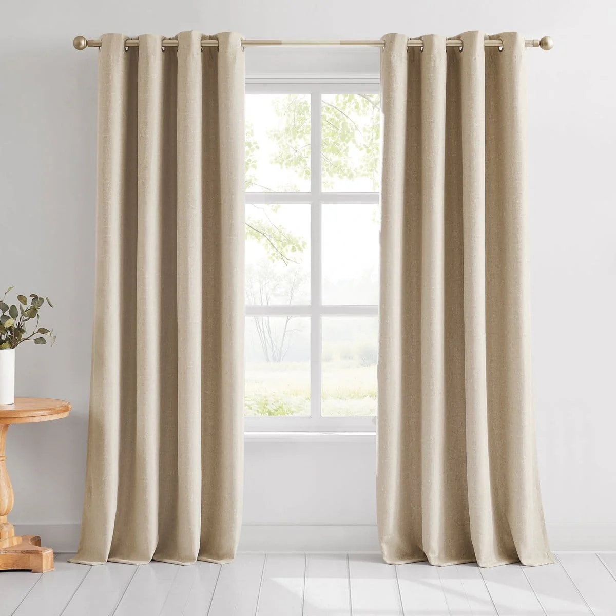 Meena Slub 100% Blackout Window Curtain Panels - Image 13