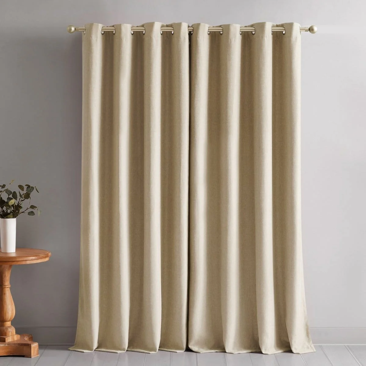 Meena Slub 100% Blackout Window Curtain Panels - Image 14