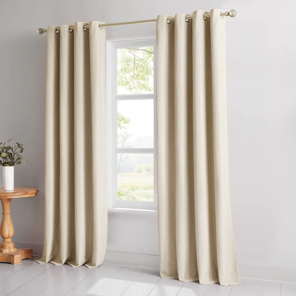 Meena Slub 100% Blackout Window Curtain Panels - Image 15