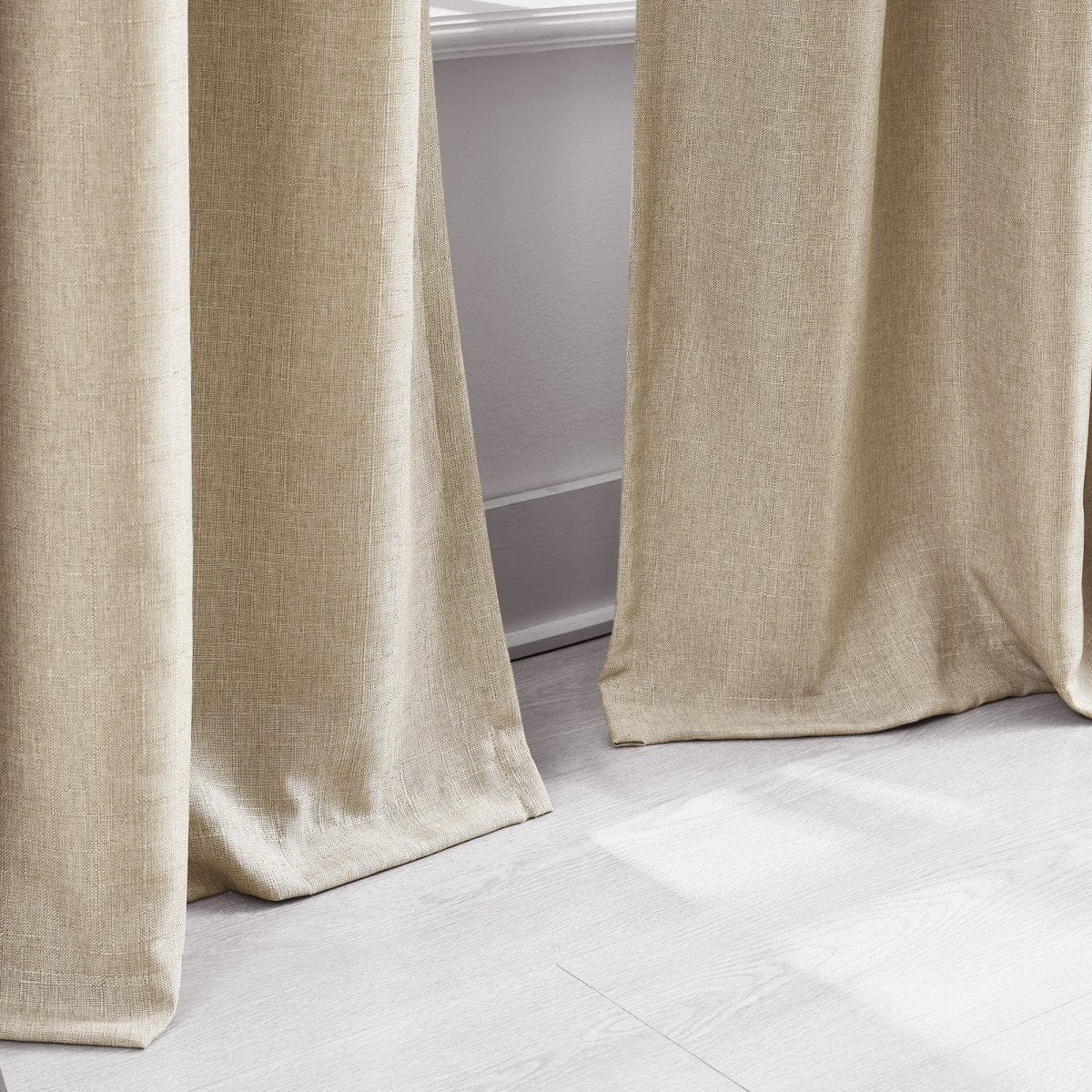 Meena Slub 100% Blackout Window Curtain Panels - Image 17