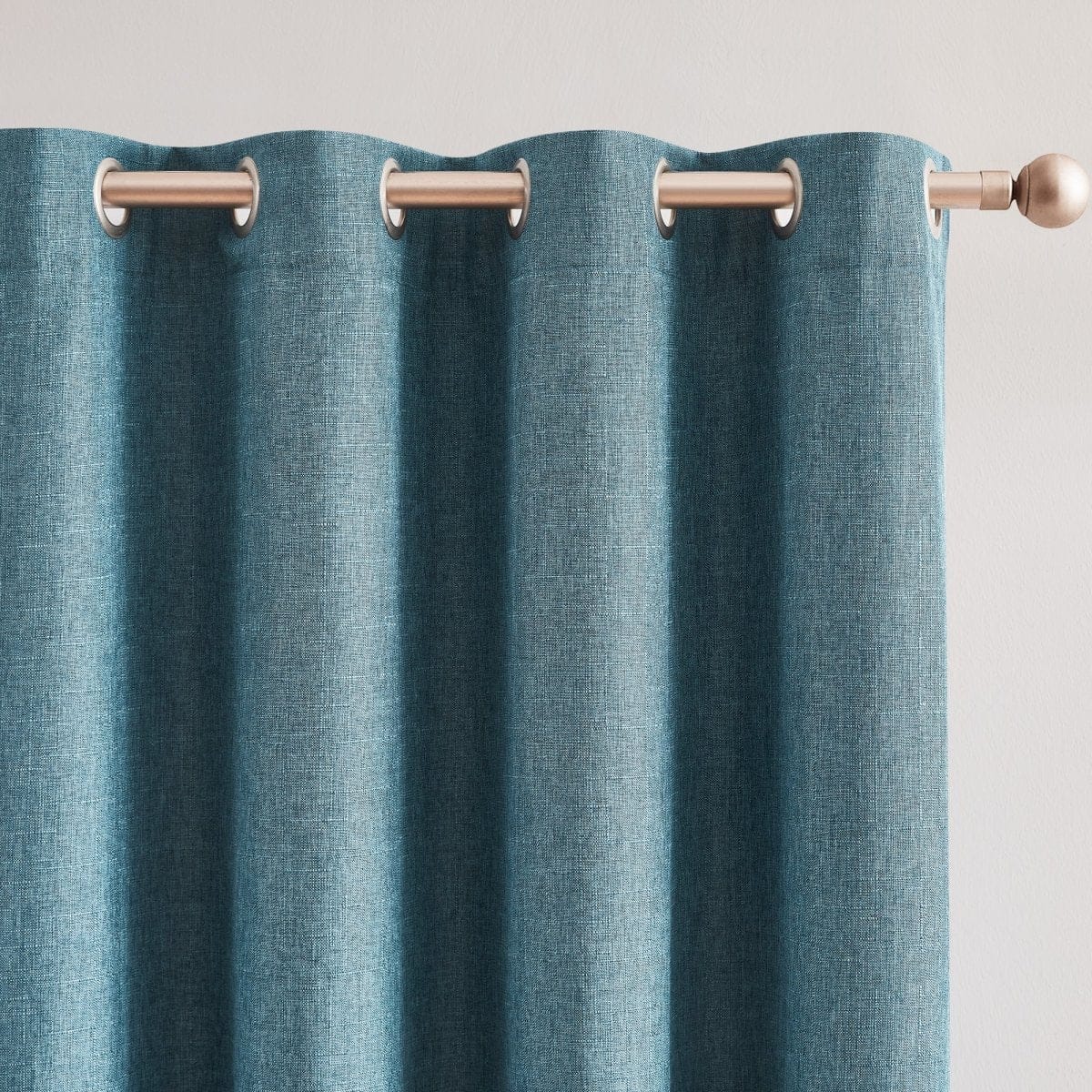 Meena Slub 100% Blackout Window Curtain Panels - Image 4