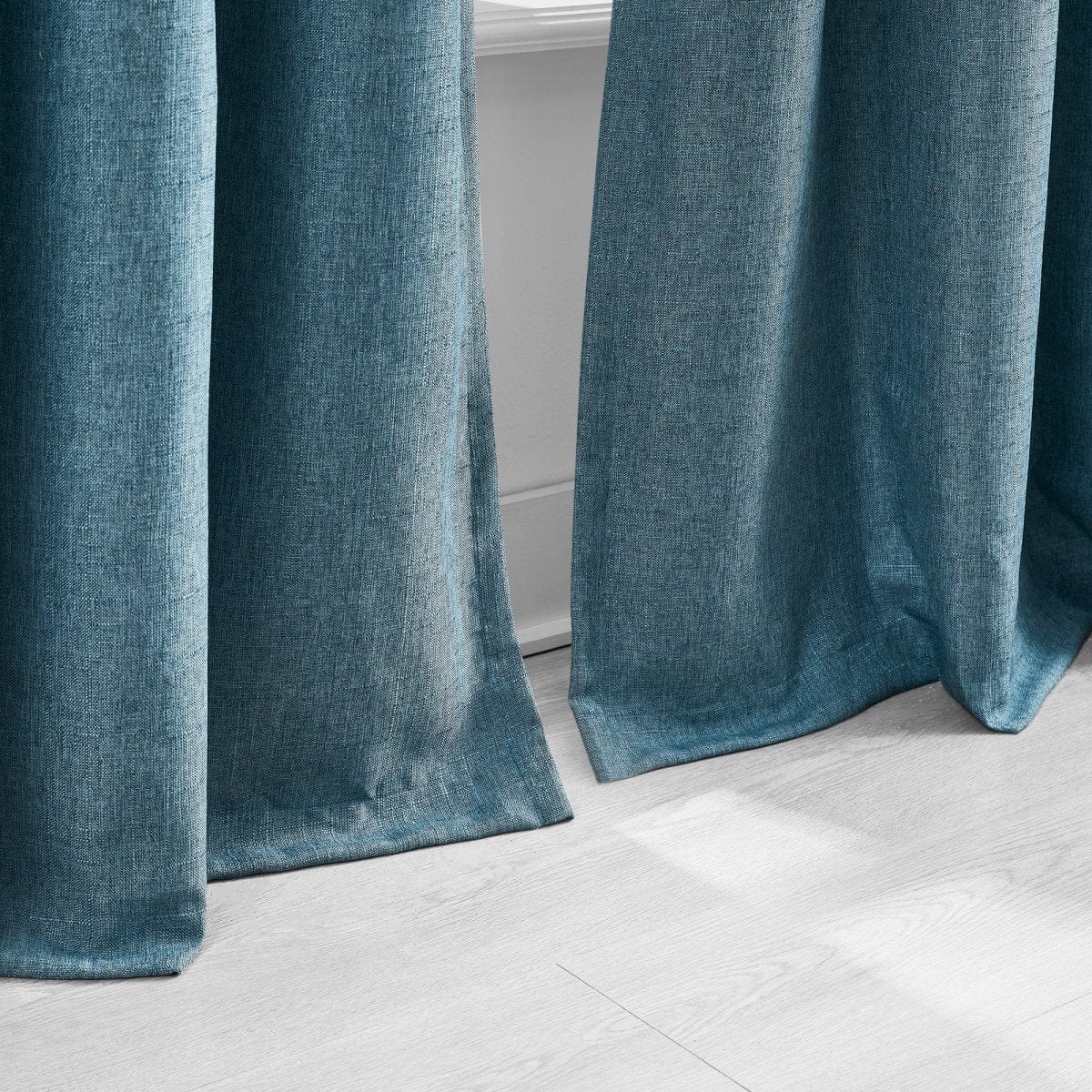 Meena Slub 100% Blackout Window Curtain Panels - Image 5