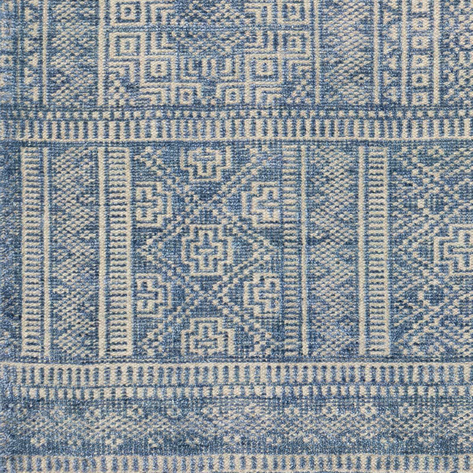 Meigs Blue Premium Viscose&Wool Rug - Clearance - Image 8