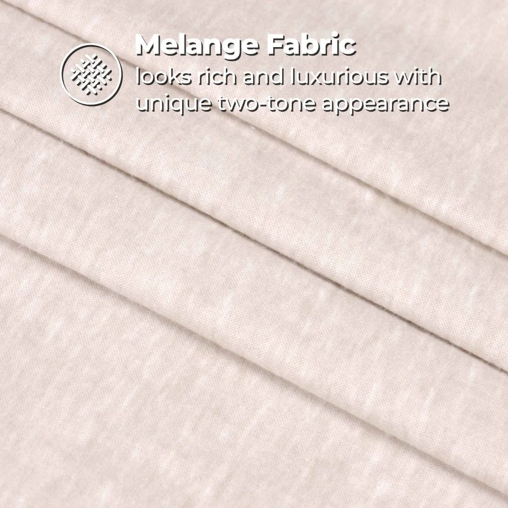 100% Cotton Flannel Sheet Set Warm Two-Toned Melange Deep Pocket - Image 19