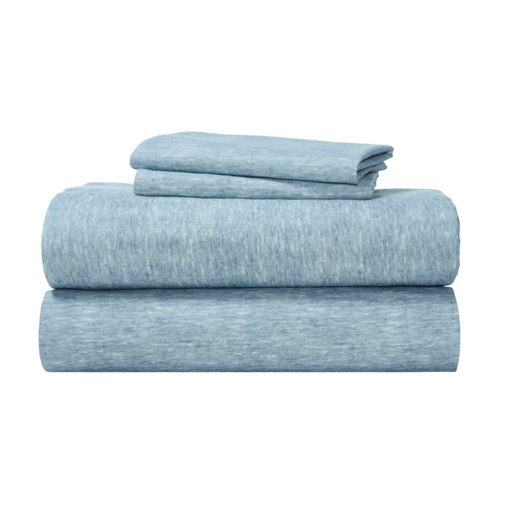 100% Cotton Flannel Sheet Set Warm Two-Toned Melange Deep Pocket - Image 2