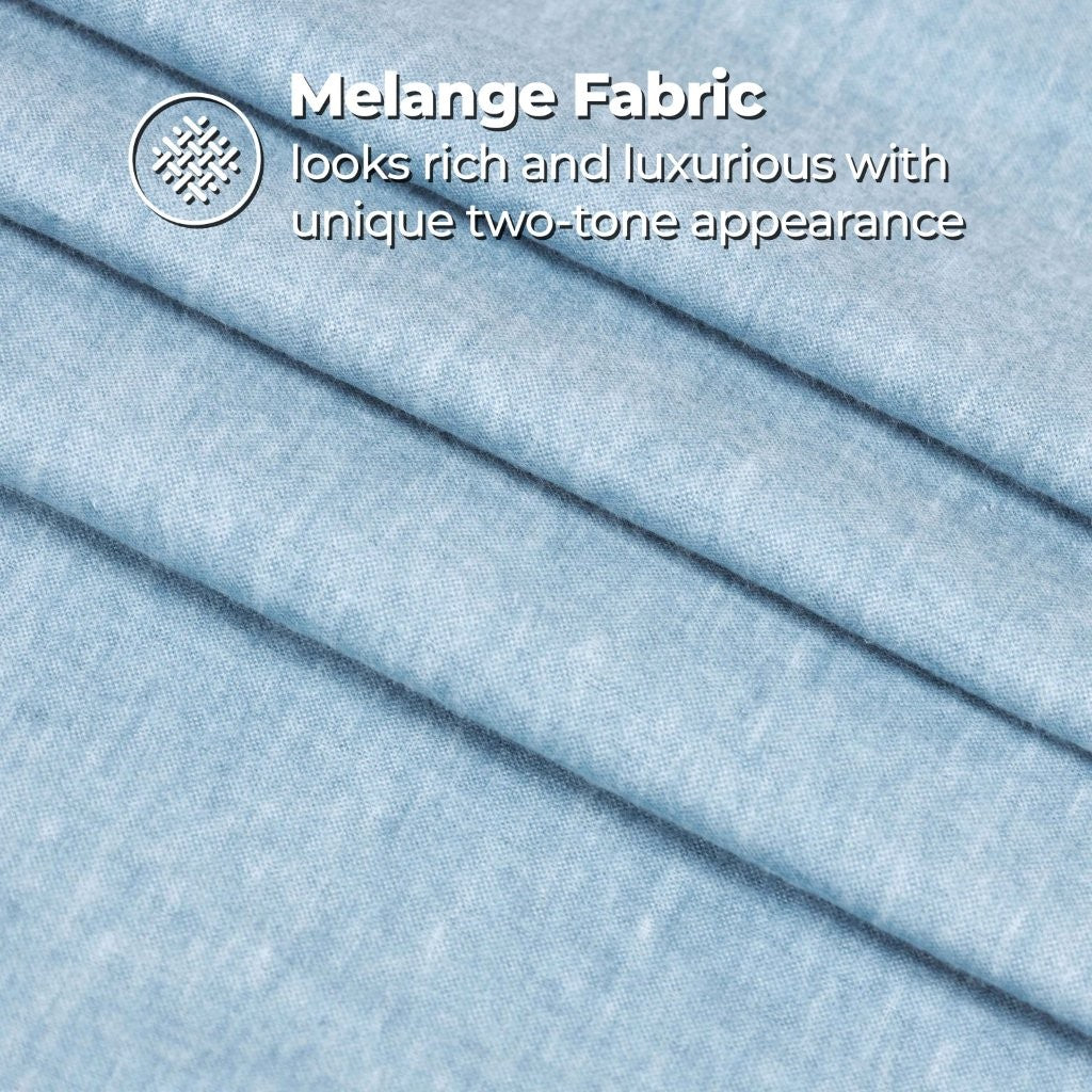 100% Cotton Flannel Sheet Set Warm Two-Toned Melange Deep Pocket - Image 29