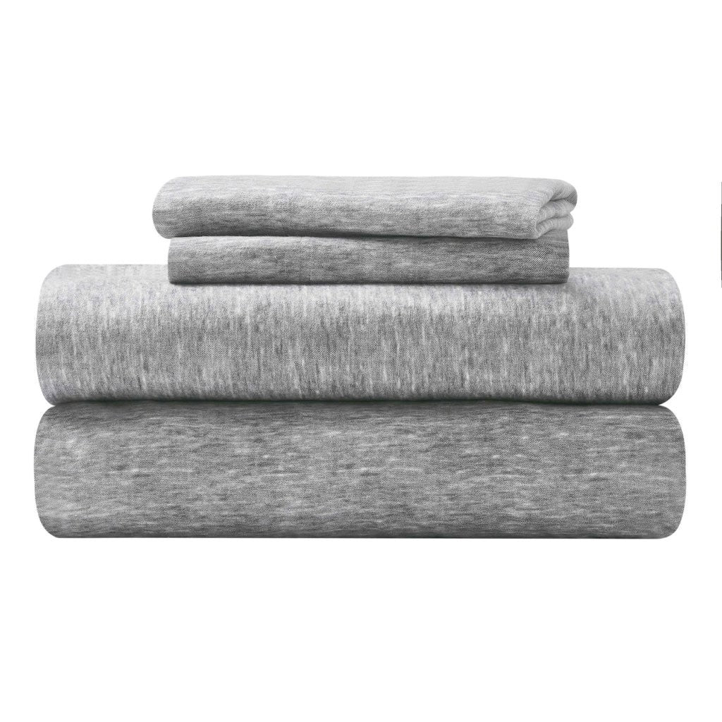 100% Cotton Flannel Sheet Set Warm Two-Toned Melange Deep Pocket - Image 31