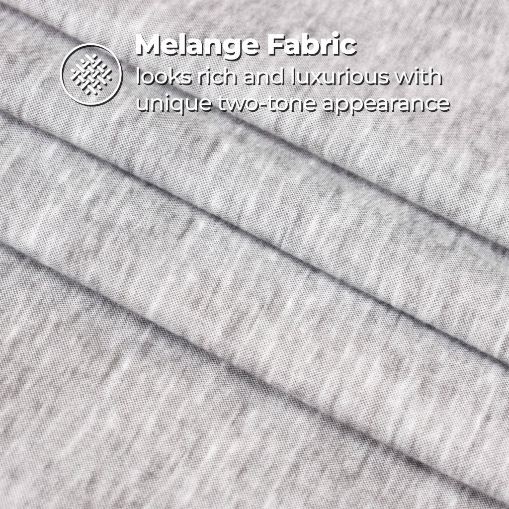 100% Cotton Flannel Sheet Set Warm Two-Toned Melange Deep Pocket - Image 39