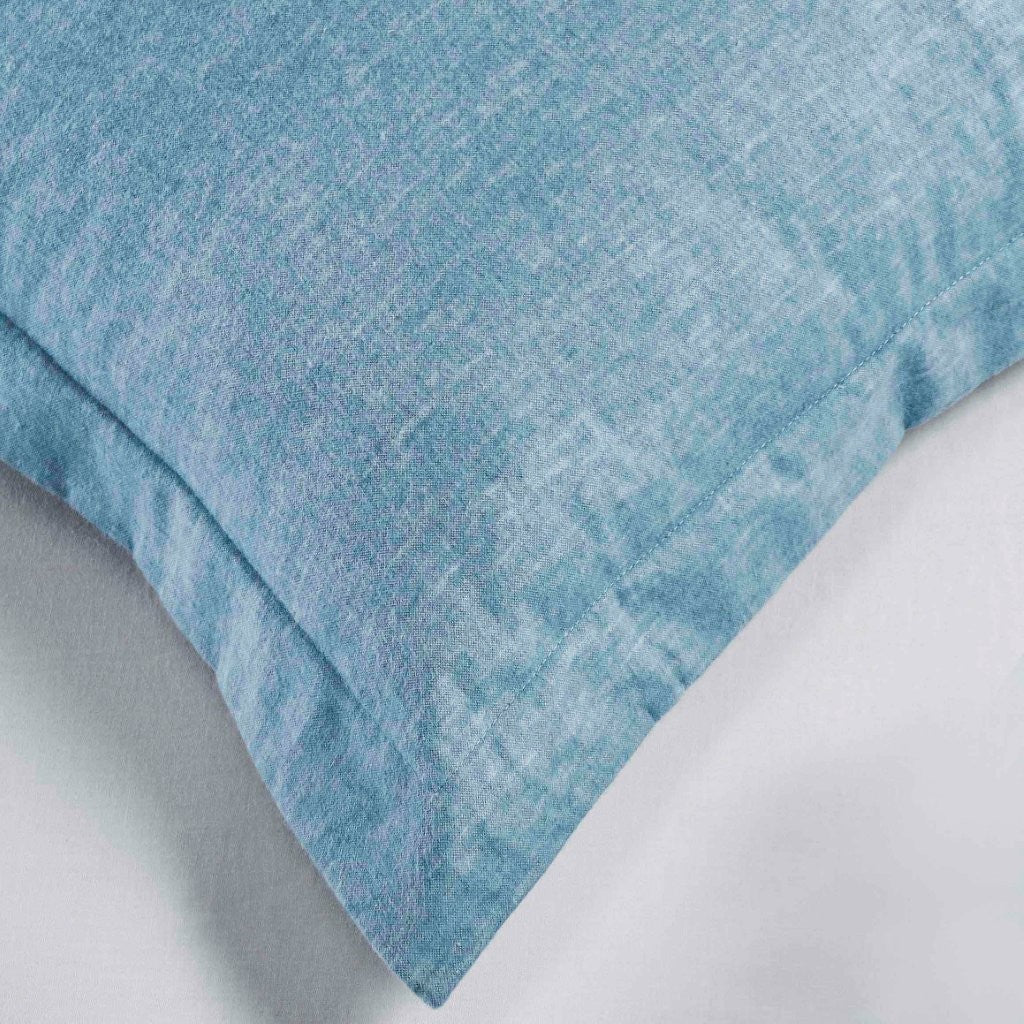 Melange Flannel Cotton Fuzzy Warm Two-Toned Duvet Cover Set - Image 16