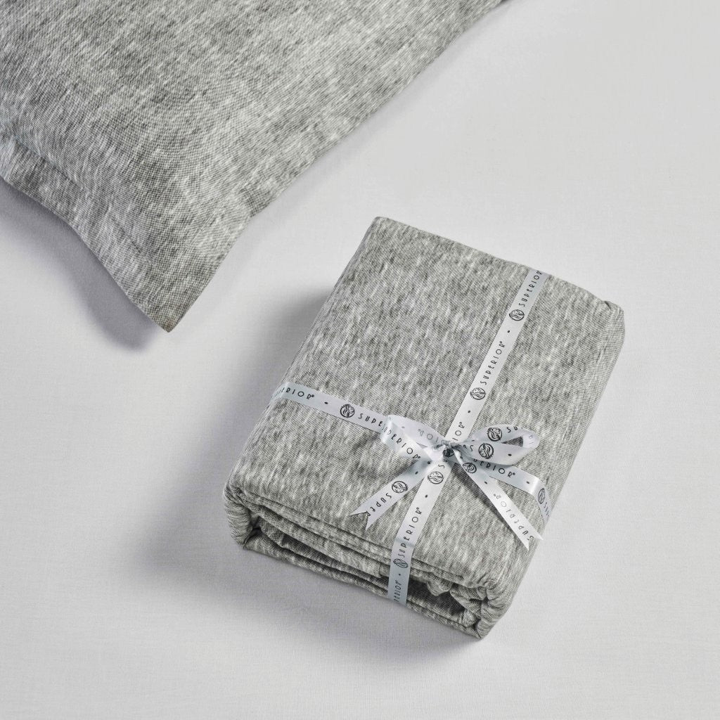 Melange Flannel Cotton Fuzzy Warm Two-Toned Duvet Cover Set - Image 27