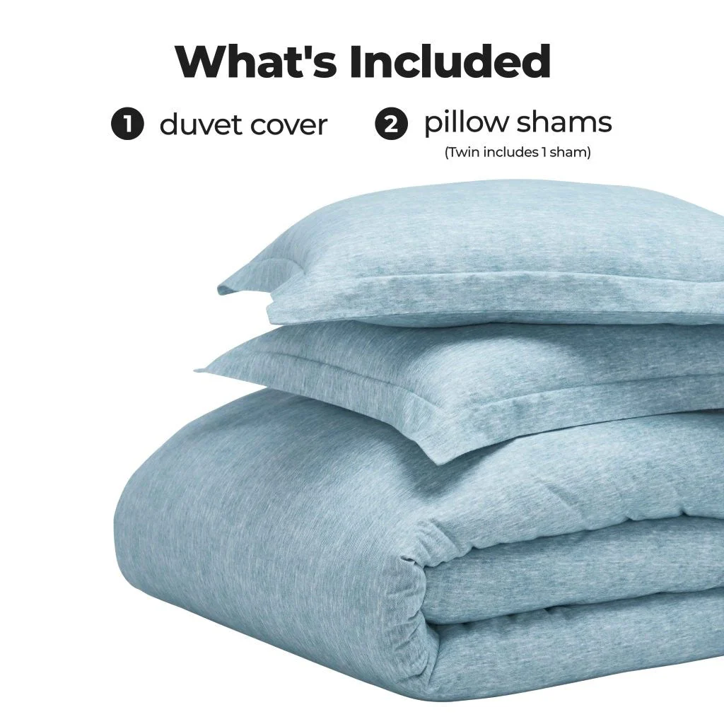 Melange Flannel Cotton Fuzzy Warm Two-Toned Duvet Cover Set - Image 45