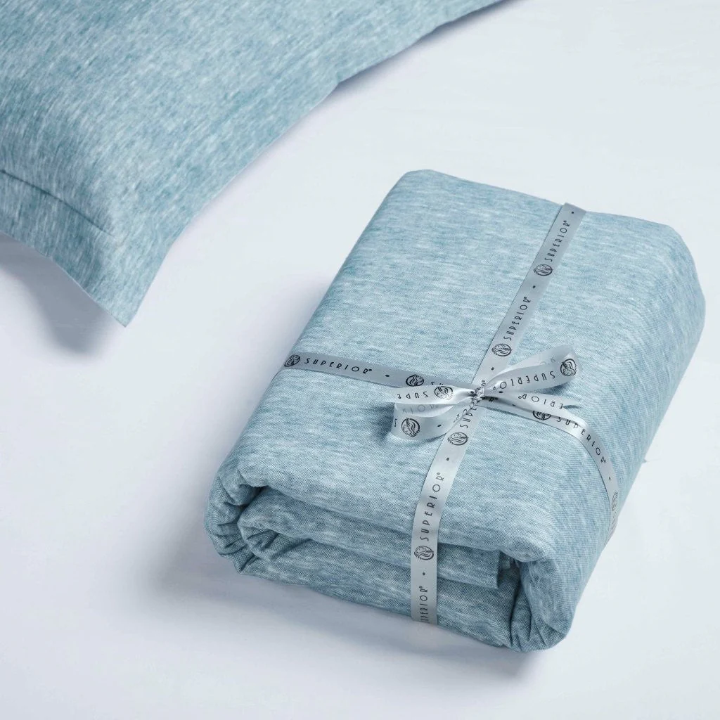 Melange Flannel Cotton Fuzzy Warm Two-Toned Duvet Cover Set - Image 47