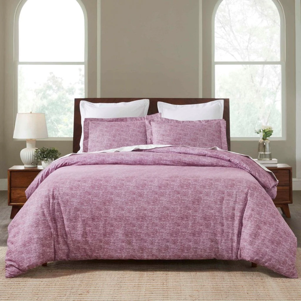 Melange Flannel Cotton Fuzzy Warm Two-Toned Duvet Cover Set - Image 51