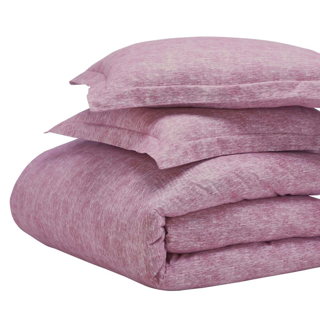 Melange Flannel Cotton Fuzzy Warm Two-Toned Duvet Cover Set - Image 52