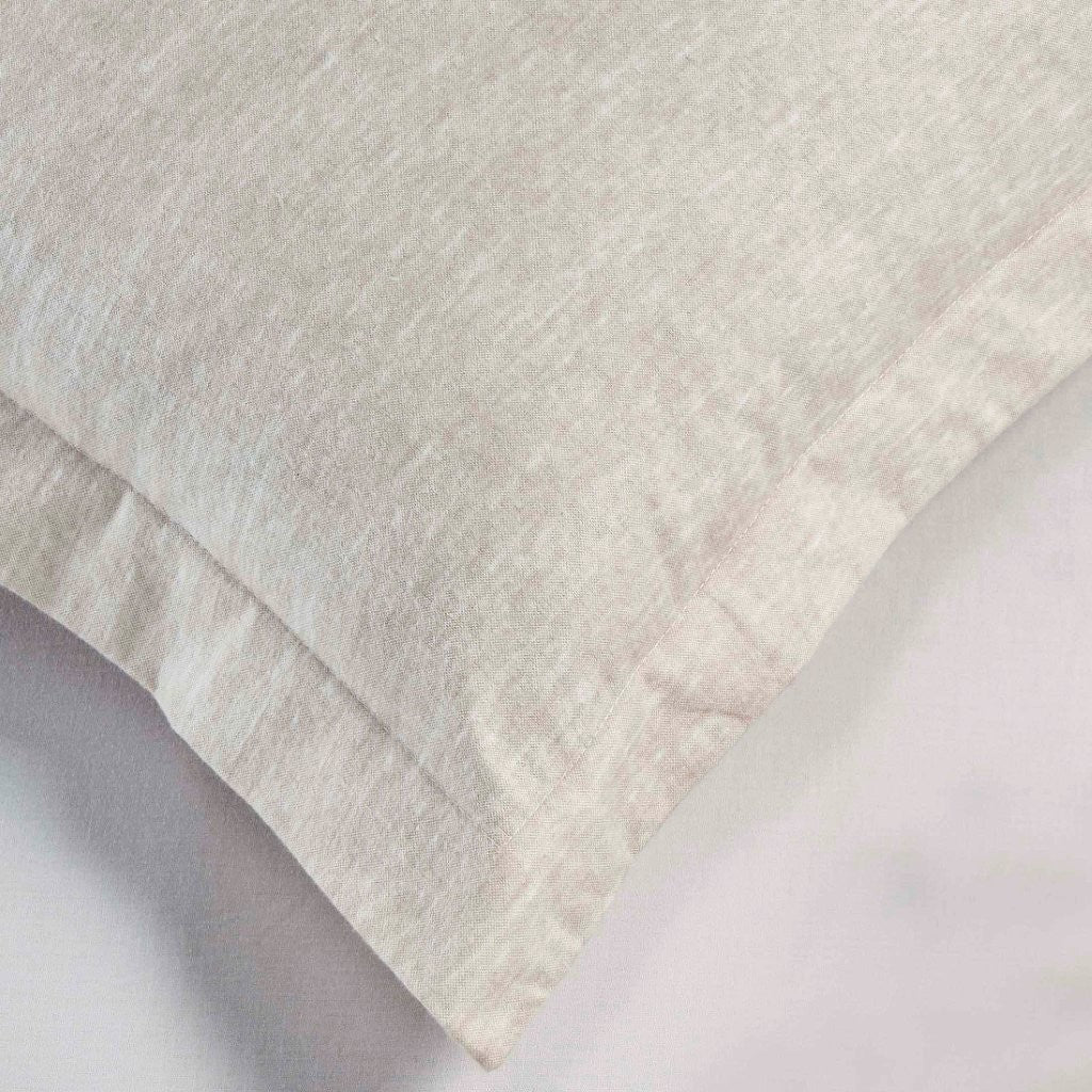 Melange Flannel Cotton Fuzzy Warm Two-Toned Duvet Cover Set - Image 6