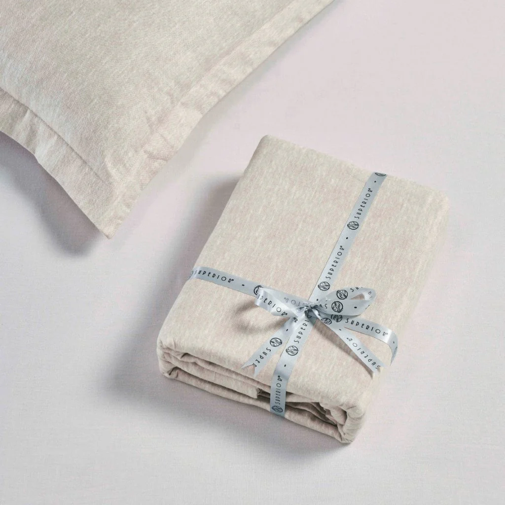 Melange Flannel Cotton Fuzzy Warm Two-Toned Duvet Cover Set - Image 7