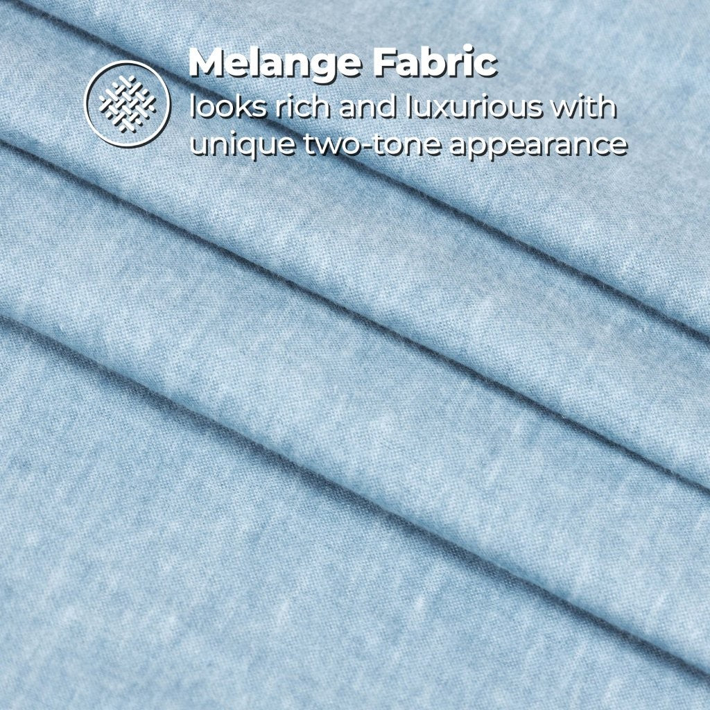 Superior Melange Flannel Cotton Two-Toned Fuzzy Pillowcases, Set of 2 - Image 14