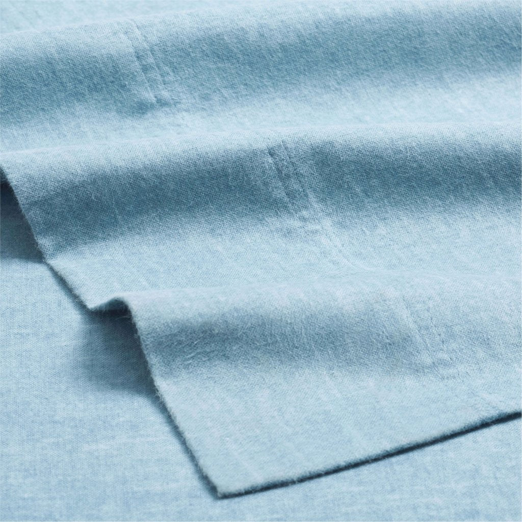 Superior Melange Flannel Cotton Two-Toned Fuzzy Pillowcases, Set of 2 - Image 15