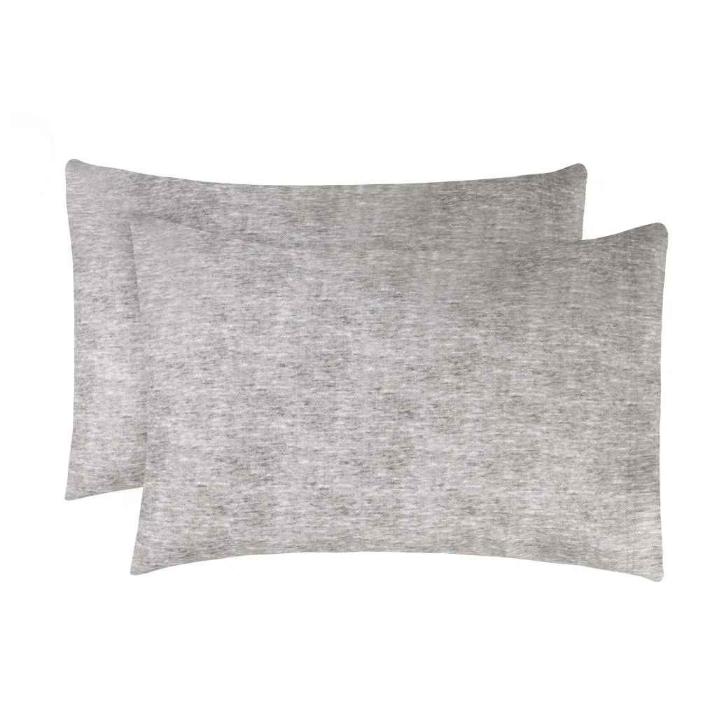 Superior Melange Flannel Cotton Two-Toned Fuzzy Pillowcases, Set of 2 - Image 18