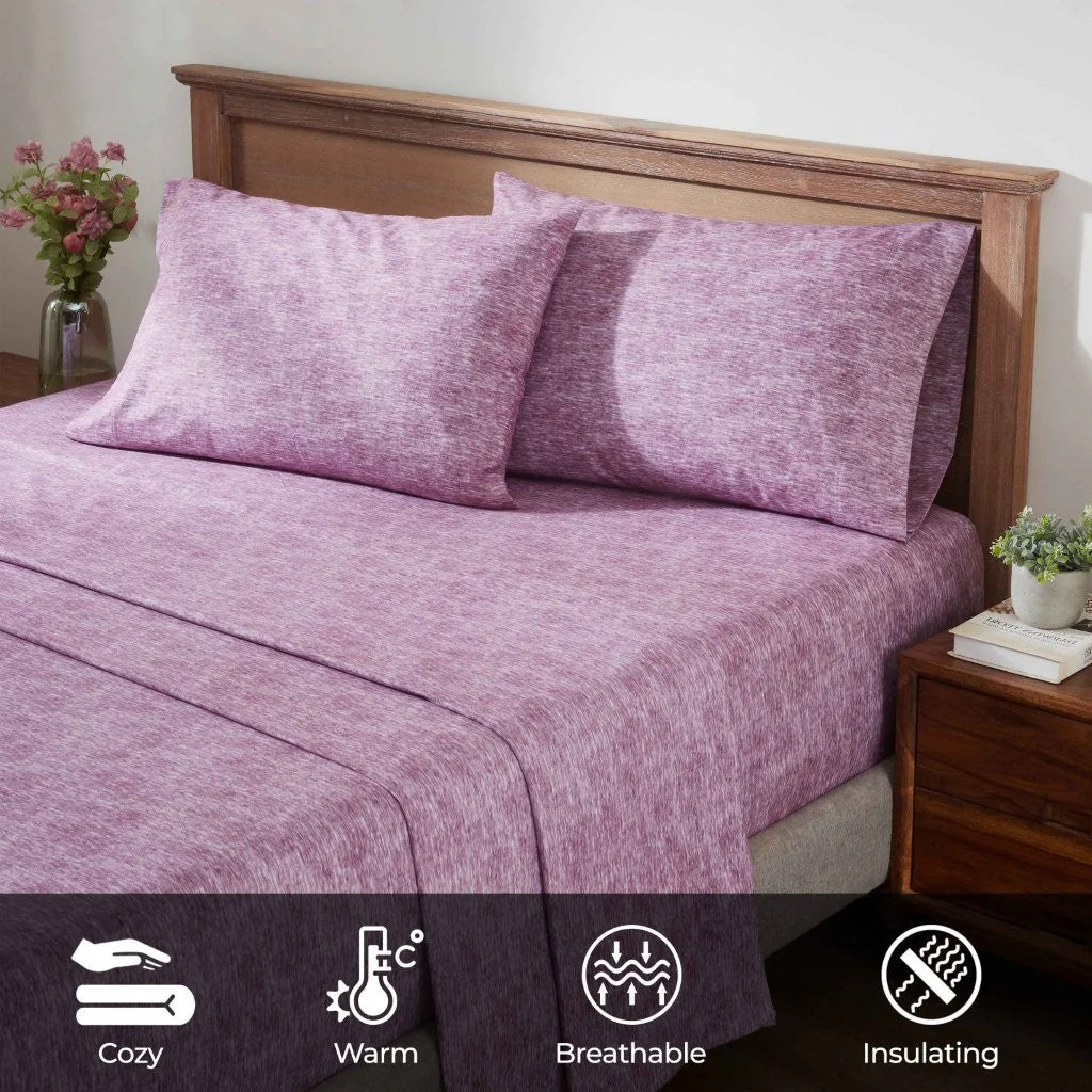 Superior Melange Flannel Cotton Two-Toned Fuzzy Pillowcases, Set of 2 - Image 29