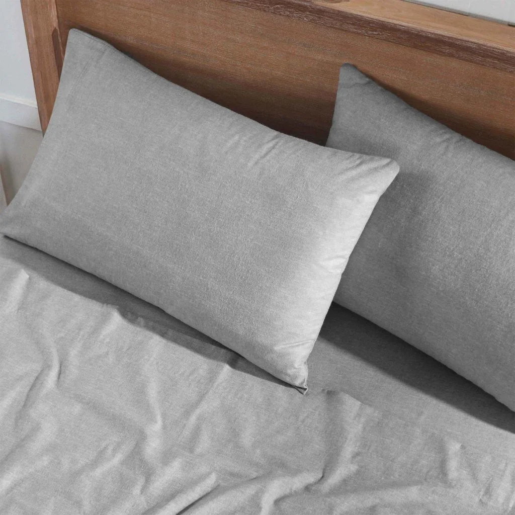 Superior Melange Flannel Cotton Two-Toned Fuzzy Pillowcases, Set of 2 - Image 33